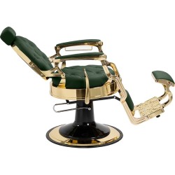 Cadeira de barbeiro Majestic Gold Verde