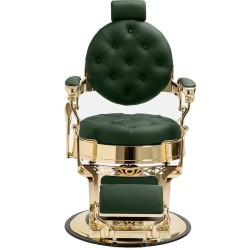 Cadeira de barbeiro Majestic Gold Verde
