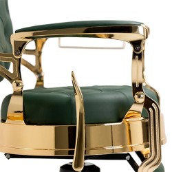 Cadeira de barbeiro Majestic Gold Verde