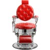 Cadeira Barbeiro Majestic Silver Vermelho