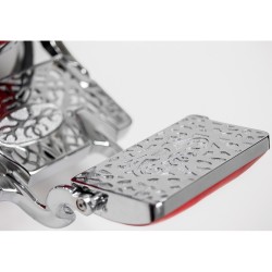 Cadeira Barbeiro Majestic Silver Vermelho