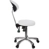 Taburete con Respaldo Zin Blanco