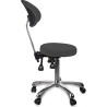 Taburete con Respaldo Zin Gris Oscuro