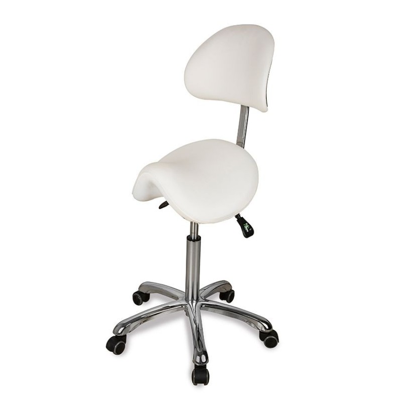 Taburete con Respaldo Zeo Blanco