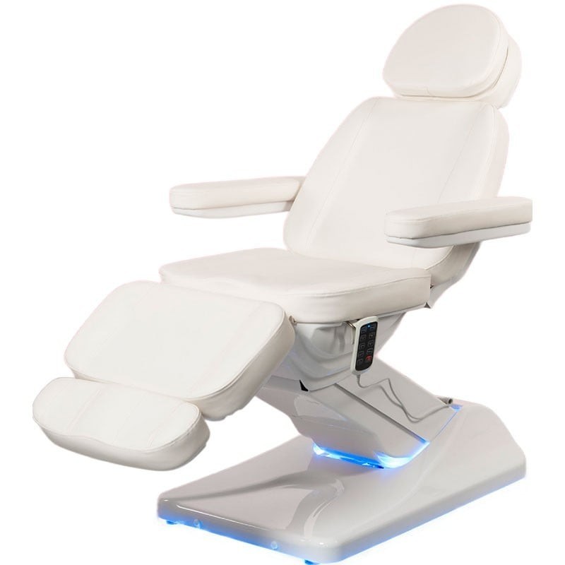 Camilla Estetica Electrica 4 Motores Oasis Weelko Blanca Con Calefacci