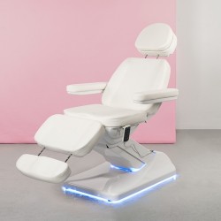 Camilla Estetica Electrica 4 Motores Oasis Weelko Blanca Con Calefacci