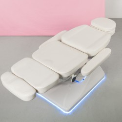 Camilla Estetica Electrica 4 Motores Oasis Weelko Blanca Con Calefacci