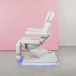 Camilla Estetica Electrica 4 Motores Oasis Weelko Blanca Con Calefacci