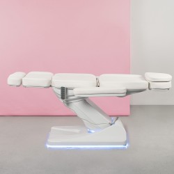 Camilla Estetica Electrica 4 Motores Oasis Weelko Blanca Con Calefacci