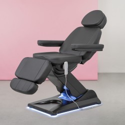 Camilla Estetica Electrica 4 Motores Oasis Weelko Negra Con Calefaccio