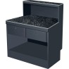 Balcão cabeleireiro QSTONE Preta