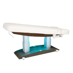 Camilla Masaje Spa de Madera 4 Motores Troch Base Clara con Calefaccio