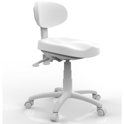 Taburete con Respaldo Sun Blanco