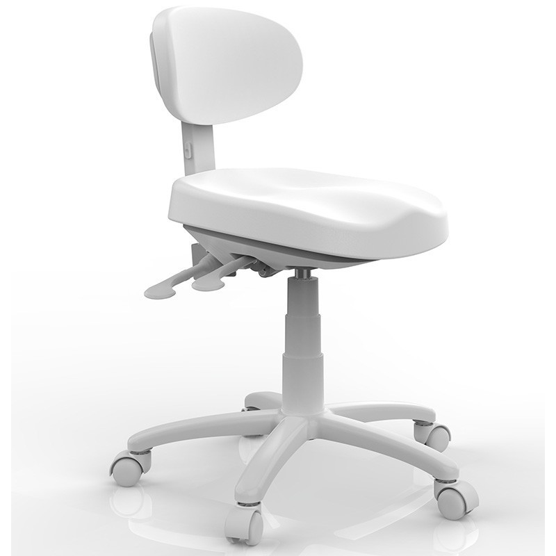 Taburete con Respaldo Sun Blanco