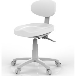 Taburete con Respaldo Sun Blanco