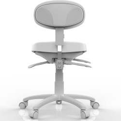 Taburete con Respaldo Sun Blanco