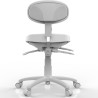 Taburete con Respaldo Sun Blanco