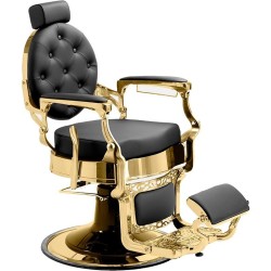Cadeira de barbeiro MAE Gold Preto