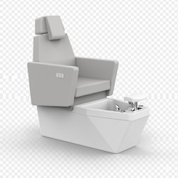 Sillon Pedicura Blanco Agate Bañera Blanca