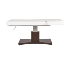 Camilla Masaje Spa Electrica 1 Motor Goid Blanca Base Oscura