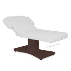 Camilla Masaje Spa Electrica 1 Motor Goid Blanca Base Oscura