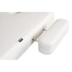 Camilla Masaje Spa Electrica 1 Motor Goid Blanca Base Oscura