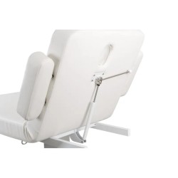 Camilla Masaje Spa Electrica 1 Motor Goid Blanca Base Oscura