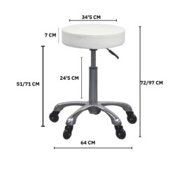 Taburete Sin Respaldo Silent Fast Beige