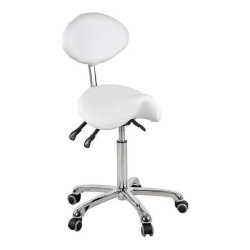 Taburete con Respaldo Dynamic Blanco