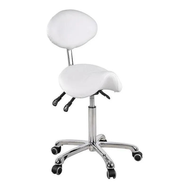 Taburete con Respaldo Dynamic Blanco