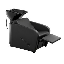 Lavacabezas peluqueria Mullet negro elevacion manual pica negra