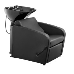 Lavacabezas peluqueria Mullet negro elevacion manual pica negra