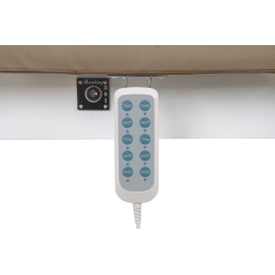 Camilla Masaje Spa Electrica 4 Motores Atlant Beige con Calefaccion