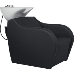 Lavacabezas Peluqueria Wisp Negro Ceramica Blanca