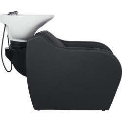 Lavacabezas Peluqueria Wisp Negro Ceramica Blanca