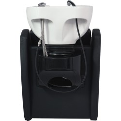 Rampa de Lavagem Wisp Preta com Cuba Branca