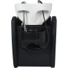 Lavacabezas Peluqueria Wisp Manual Negro Ceramica Blanca
