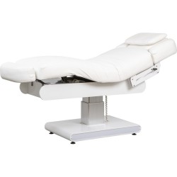 Camilla Masaje Spa Electrica 3 Motores Leus Blanca con Calefaccion