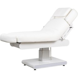Camilla Masaje Spa Electrica 3 Motores Leus Blanca con Calefaccion