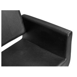 Sillon de Peluqueria Chic Q Negra Base Redonda