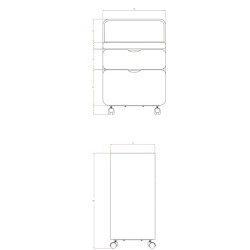 Carro Estetica TIDY Blanco