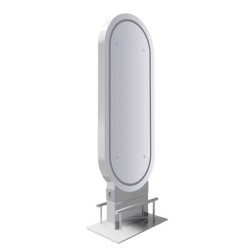 Bancada de Cabeleireiro Duplo Oval LED OSCA