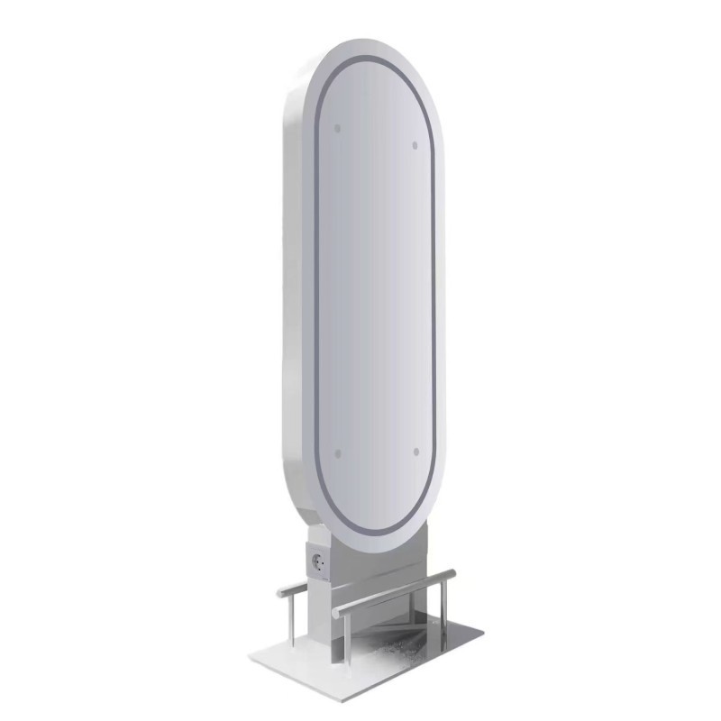 Bancada de Cabeleireiro Duplo Oval LED OSCA