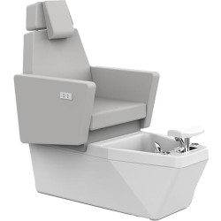 Sillon Pedicura Blanco Agate Bañera Blanca