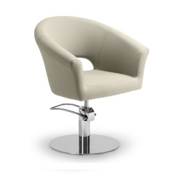 Sillon Corte Peluqueria Arcel Gris Claro - Piedra