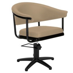 Sillon de Peluqueria Lyra Beige Base Estrella Negra