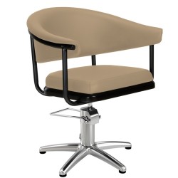 Sillon de Peluqueria Lyra Beige Base Estrella Cromada