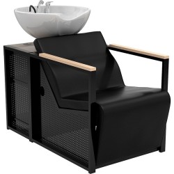 Lavacabezas Peluqueria BASIL Electrico Negro Pica Blanca