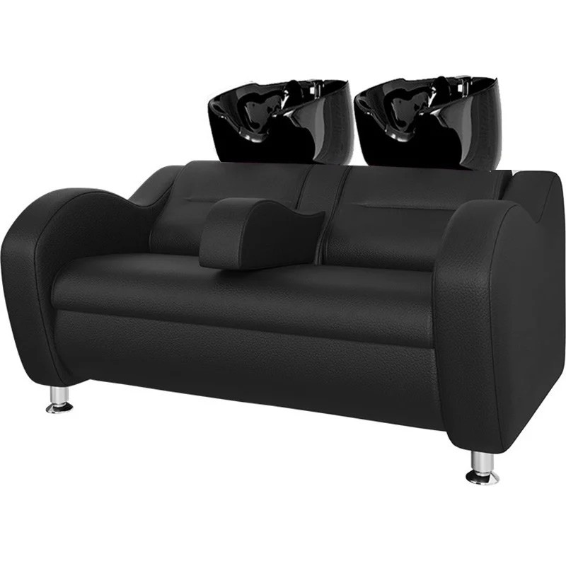 Lavacabezas Peluqueria Doble AQUITANIA Negro Ceramica Negra