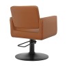 Sillon Corte Peluqueria GOLDA Cognac Base Redonda Negra